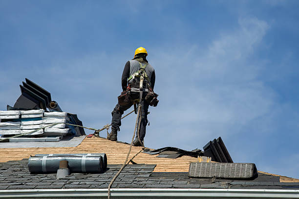 Professional Gutter Installation technician working in Purcell, OK